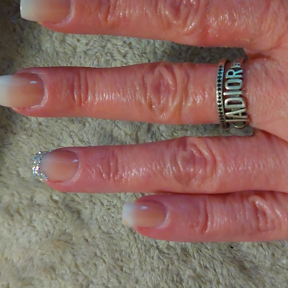 925 sterling silver two layered adjustable ring